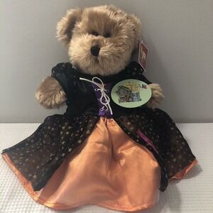The Bear Mill Rare Brown Bear Plush in Fancy Dress 14”